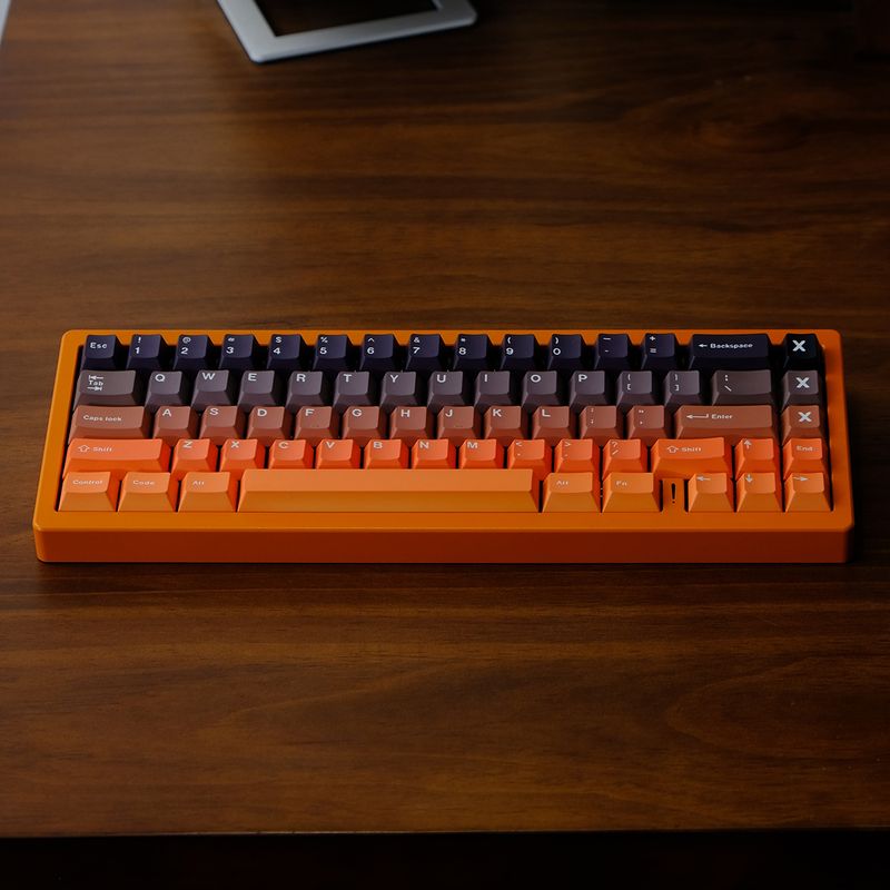 2433 Gradient Glow Sublimacja 5-stronna klawiatura mechaniczna PBT Klawisze Nadruk termotransferowy_voghion.com