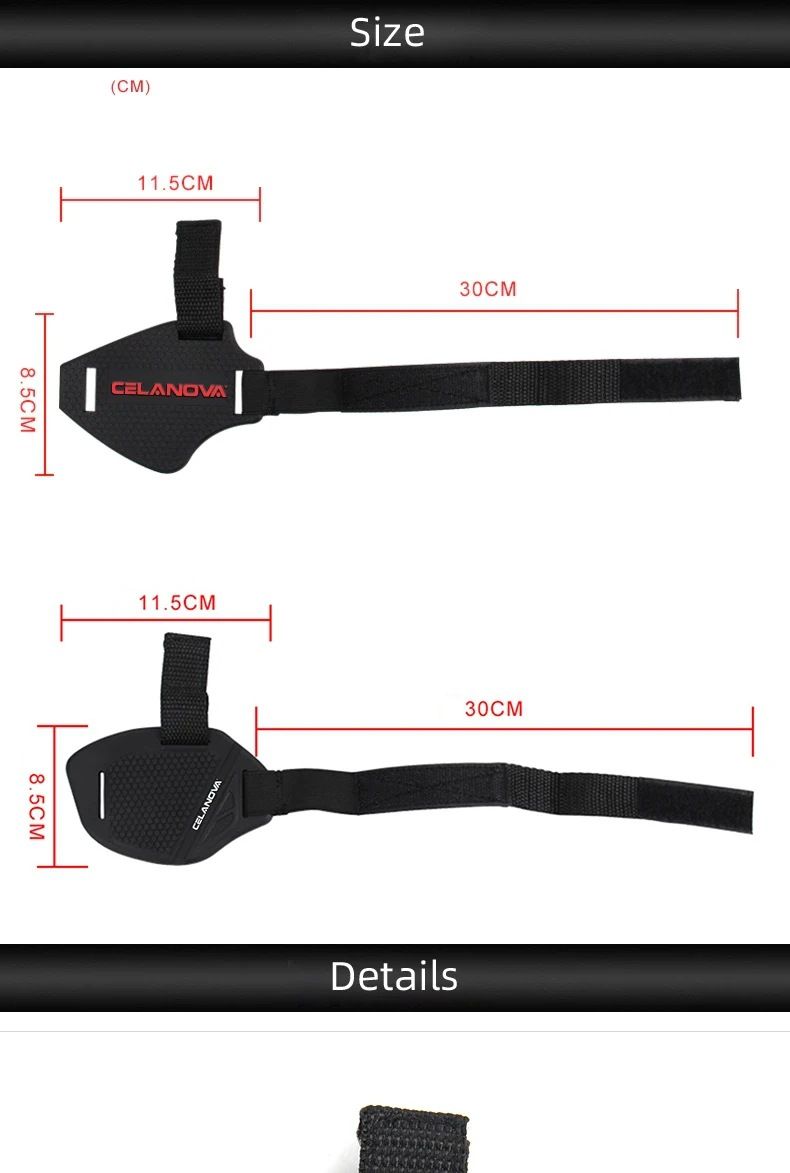 Shift Anti-Slip Rubber Boot Pad Cover Motorcycle Shoe Protector Adjustable Gear Shifter_voghion.com