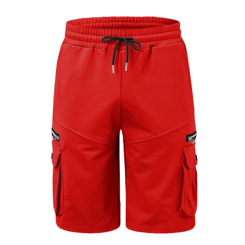 Europäesch an amerikanesch Männer Summer Overalls Hosen Kotteng locker Plus Size Fënneft Hosen Männer Multi-Täsch Casual Hosen_voghion.com