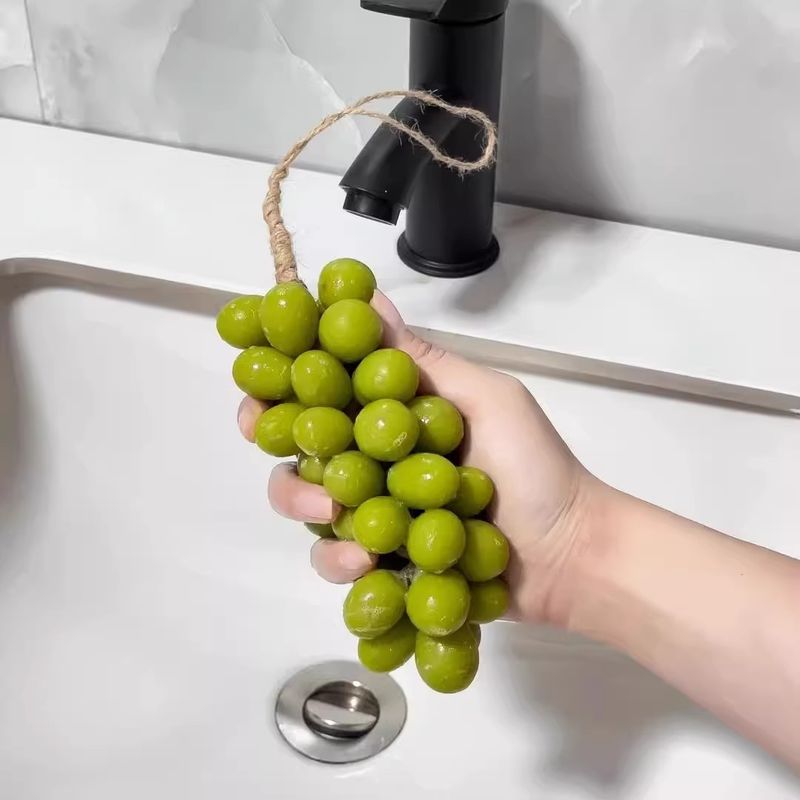 Sapone verde fatto a mano con vera fragranza all'uva, ornamento da appendere, per gli ospiti, regalo per il bagno_voghion.com