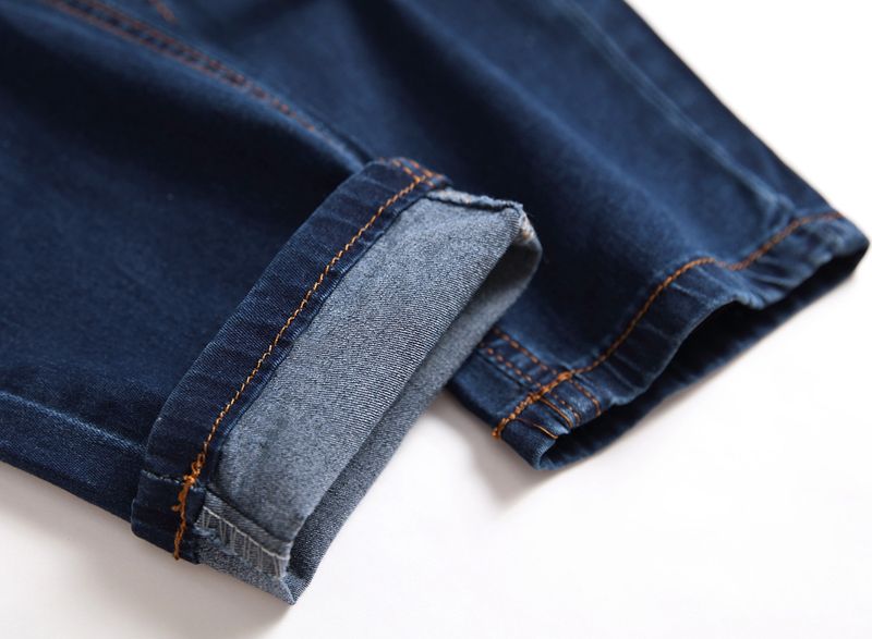 Jeans décontractés pour hommes, coupe slim, déchirés et personnalisés, pour le commerce transfrontalier, élégants et polyvalents_voghion.com