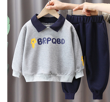 kids'clothing Children's POLO shirt and trousers fashion two-piece suit_voghion.com