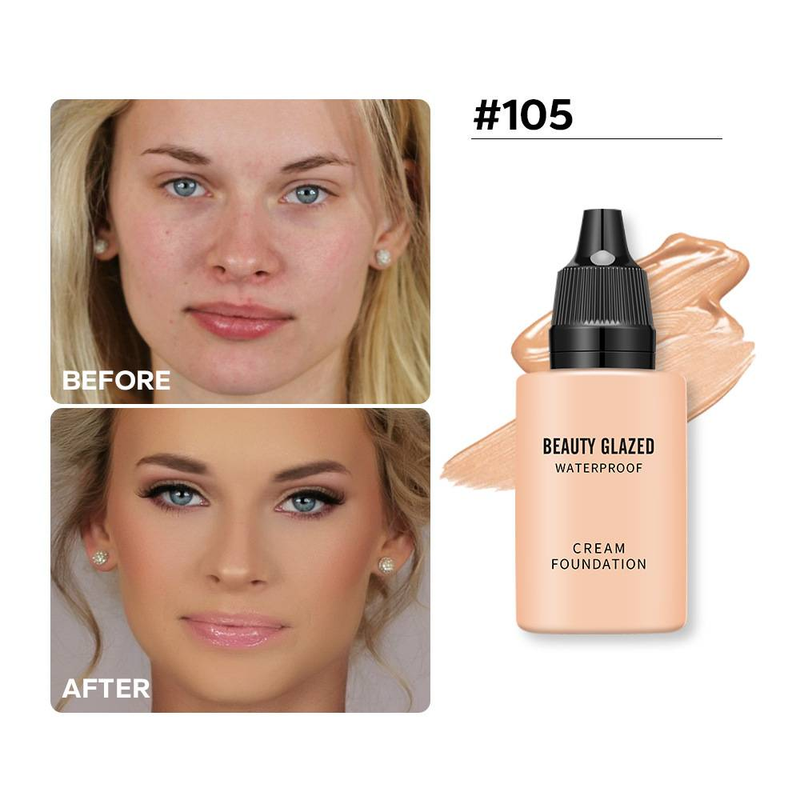"3PCS"Tanning Matte dugotrajni tekući puder Tamni korektor s visokim prekrivanjem_voghion.com
