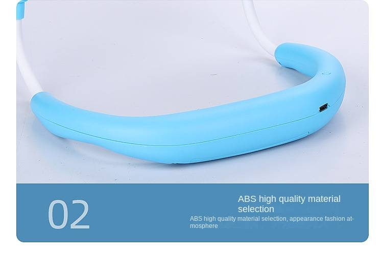 Ventilatore da collo - Collo, portatile, illuminato, profumato, 1200 mAh, placcatura a 3 velocità, materiale spray, aria di raffreddamento ricaricabile_voghion.com