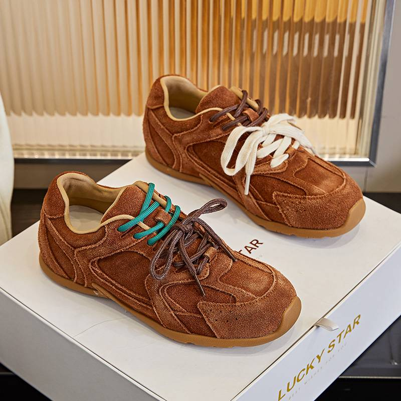 Mingliu Forrest Gump Shoes Women's 2025 Spring New Style Wasteland Vintage Dad Shoes Women's Casual Versatile Sports Women's Shoes Trend_voghion.com