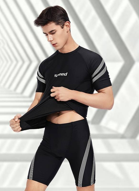 New Swimsuits, Men's Swimming Trunks, Men's Swimsuit Sets, Two-piece Training Swimming Trunks, Five-inch Swimming Trunks, Beach Trunks_voghion.com