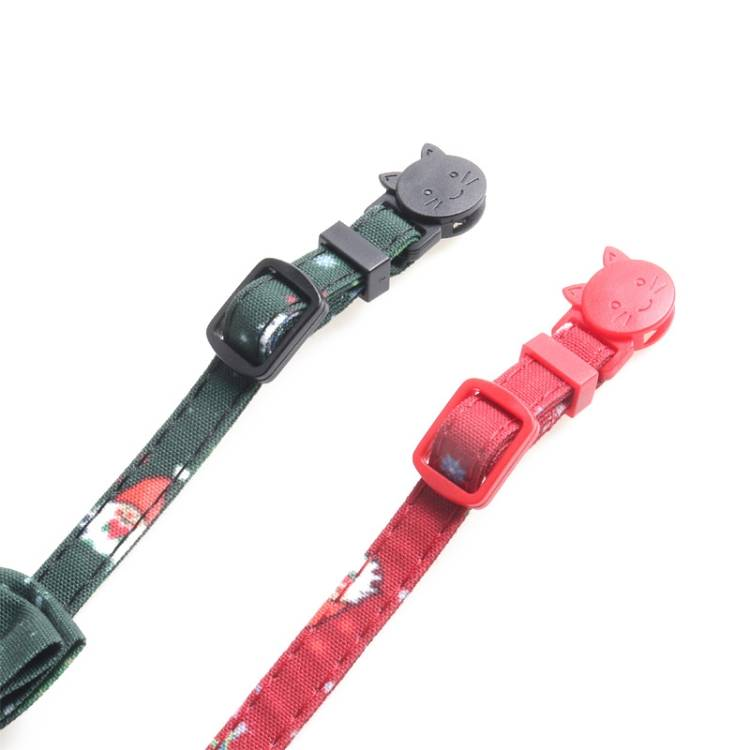 Christmas Snowman & Tree Pattern Pet Collar_voghion.com