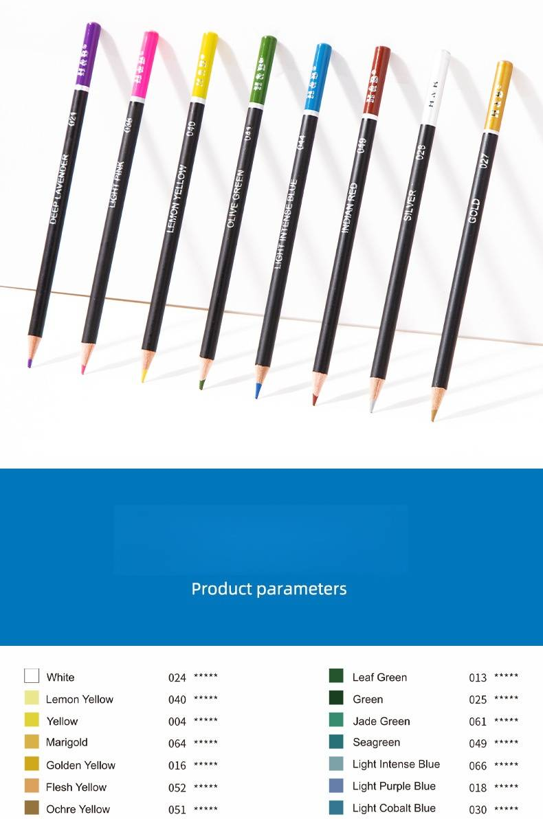 H&B Professional Oil-Based Colored Pencils Set - 72/120 Colors For Artists, Students & Adults - Vibrant & Smooth Drawing, Sketching & Coloring_voghion.com
