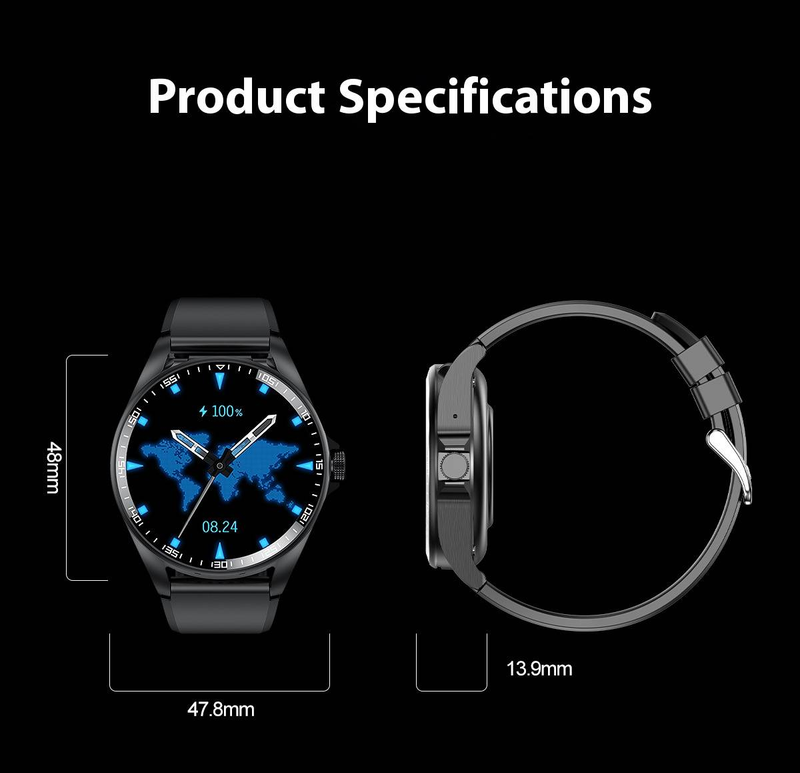 F36 Smartwatch With Bluetooth Earbuds 2-in-1, Fitness Tracker With Heart Rate Monitor, Step Counter, NFC, Sleep Tracking_voghion.com