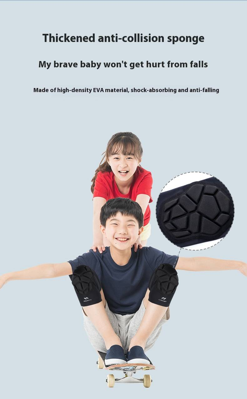 Breathable Kids Knee Pads For Basketball & Soccer, Lightweight Lycra Protective Gear With Honeycomb Padding, Non-Slip Design_voghion.com