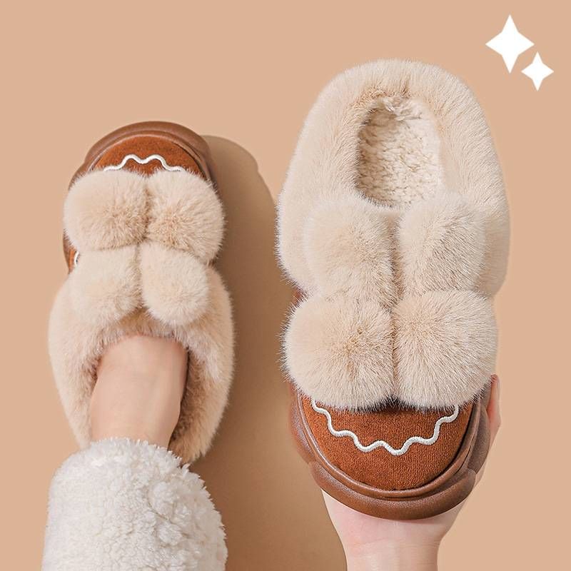 Baumwollpantoffeln für Mutter und Kinder, Damen-Winterpantoffeln – Gemütliche Hausschuhe mit rutschfester, dicker Sohle, Unisex-Komfort für Zuhause und Schwangerschaft_voghion.com