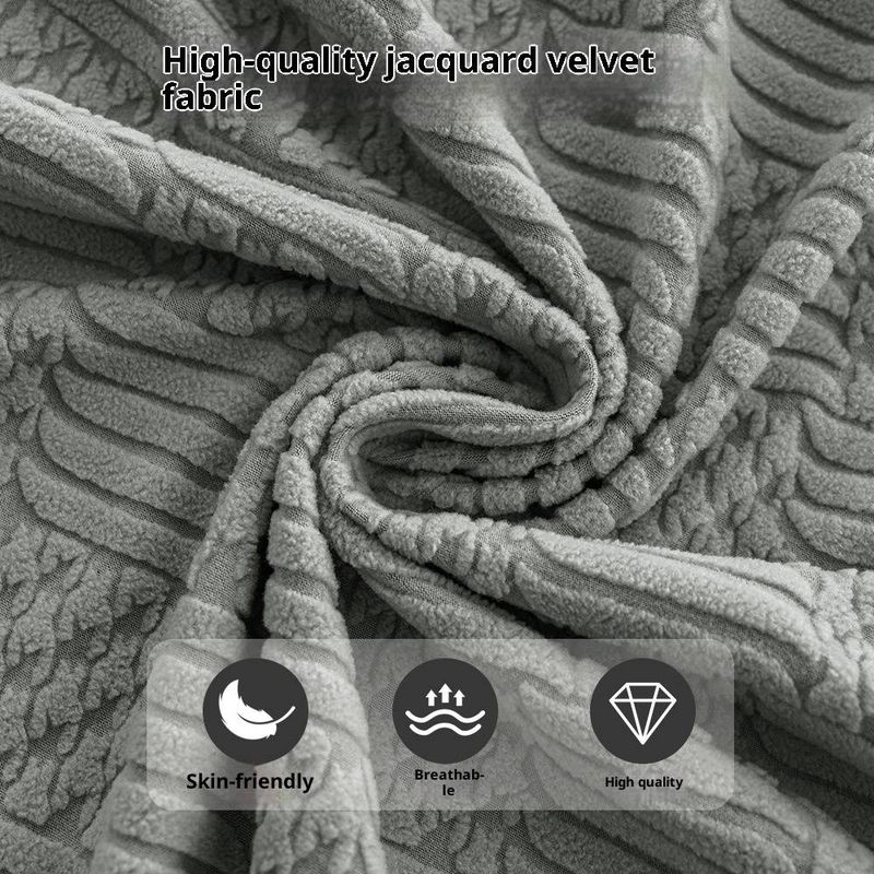 Universal Polyester Sofa Slipcovers – 2-Piece Set, Full Protection For Sectional Couches In Modern Solid Colors_voghion.com