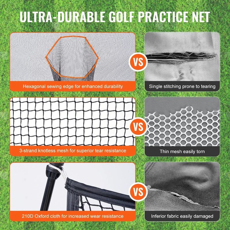10.8x7ft Practice Hitting Golf Driving Indoor Range Training Personal Net_voghion.com