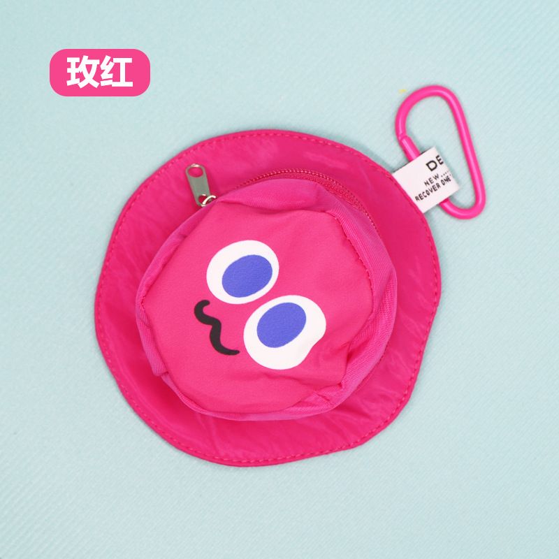 Dopamine Mini Small Bag Storage Coin Purse New Fisherman Hat Style Earphone Case Keychain Chain Lanyard Pendant_voghion.com