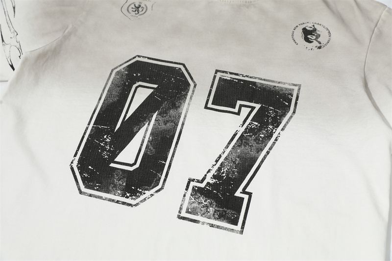 T-shirt à manches courtes pour homme, imprimé numéro 07, style décontracté, tendance, en pur coton, col rond, été_voghion.com