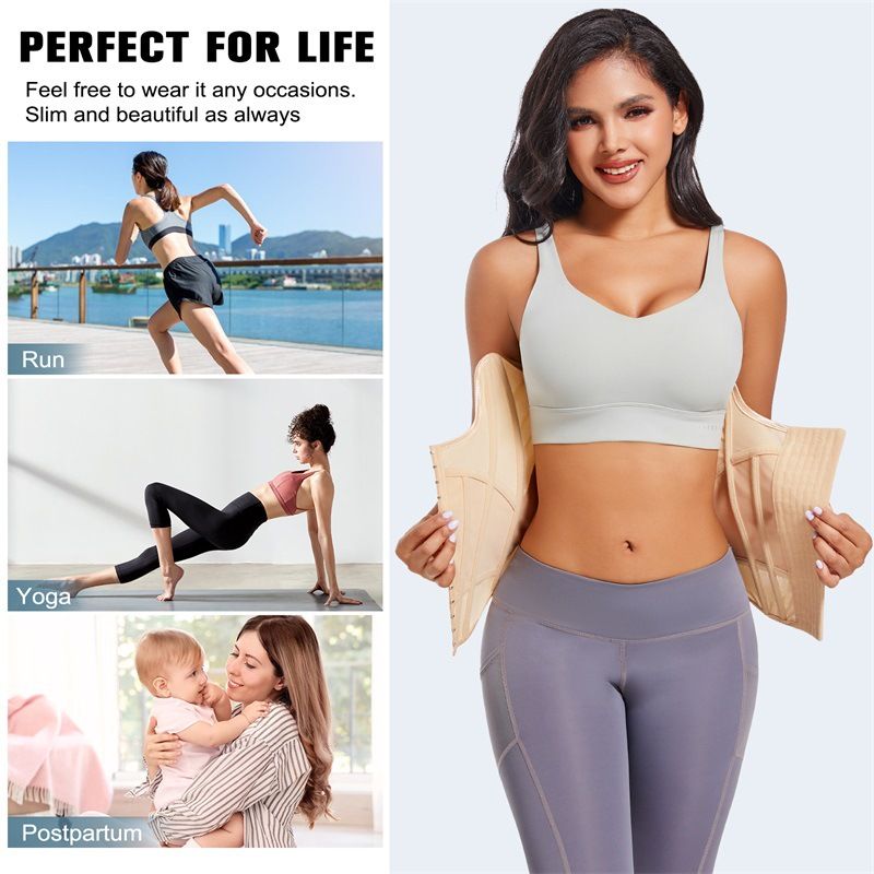 VoleFox Plus Size Tummy Wrap Yoga Belt For Women U Shape Back Support Waist Trainer Corset_voghion.com