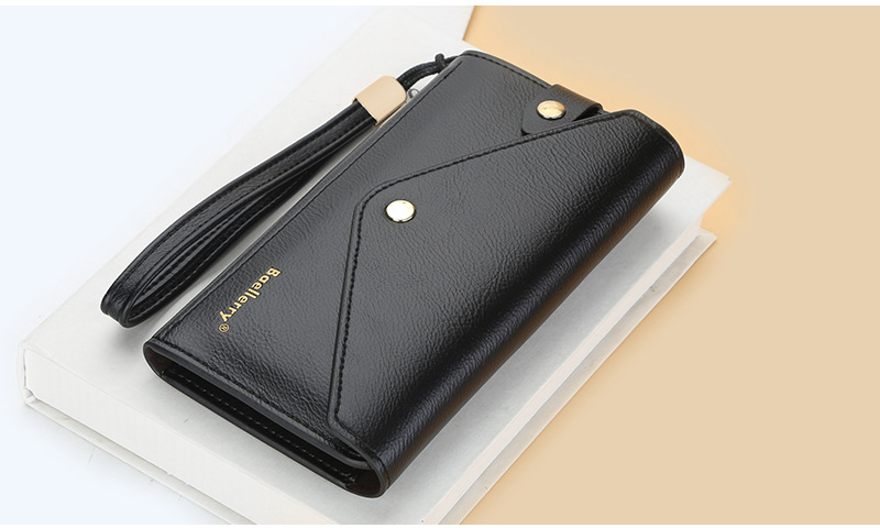 New BAELLERRY ladies long wallet thin multi-card mobile phone bag fashion clutch wholesale_voghion.com