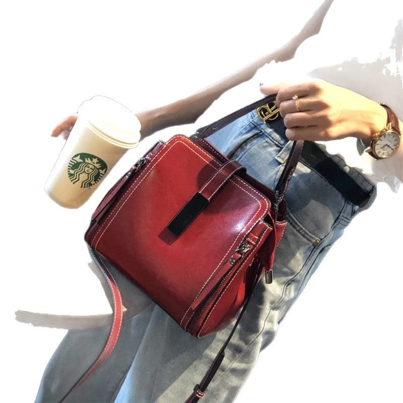 Borsa a tracolla versatile casual in pelle bovina da donna in vera pelle, nuova moda 2025_voghion.com