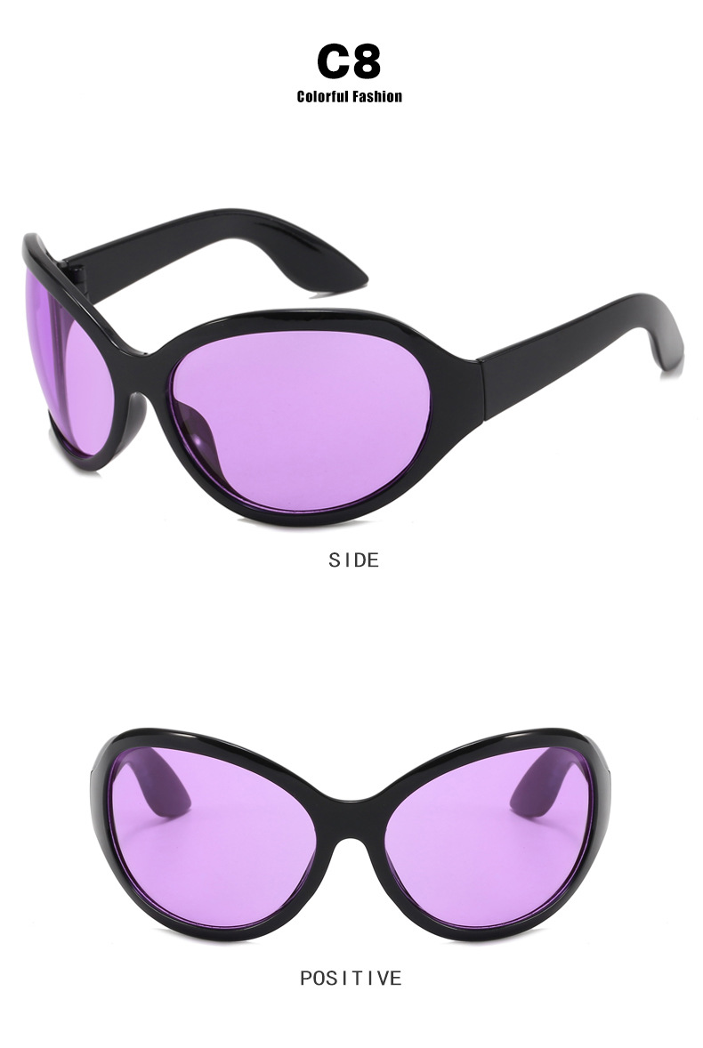 ActiveGo Cro-Border Futuritic Large Frame 2023 New Y2K European And American Exaggerated Hot Girl Internet Celebrity_voghion.com