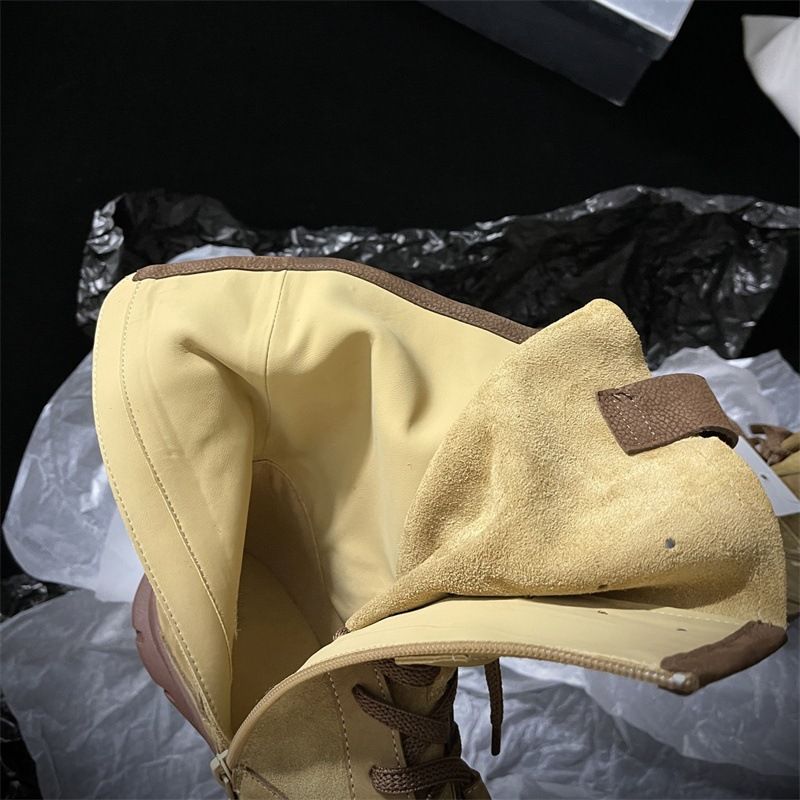 Stivali da boxe da donna 2025, nuovi stivali da boxe da donna, alla moda, indispensabili per l'outdoor, in pelle scamosciata di mucca lucida, fatti a mano, da caccia alle anatre, per donna_voghion.com