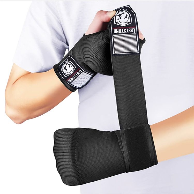Gelhandschoenen, boksschoenen met halve vingers, luie mannen snel met de hand omwikkelde beschermende handdoek, Sanda boksbandage, taekwondo voor mannen en vrouwen_voghion.com