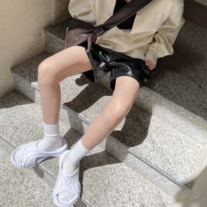 Paris Home Women's Slide Sandals 2025 New Thick Sole Outdoor Non-Slip Beach Shoes Lazy Slippers Casual Large Size_voghion.com