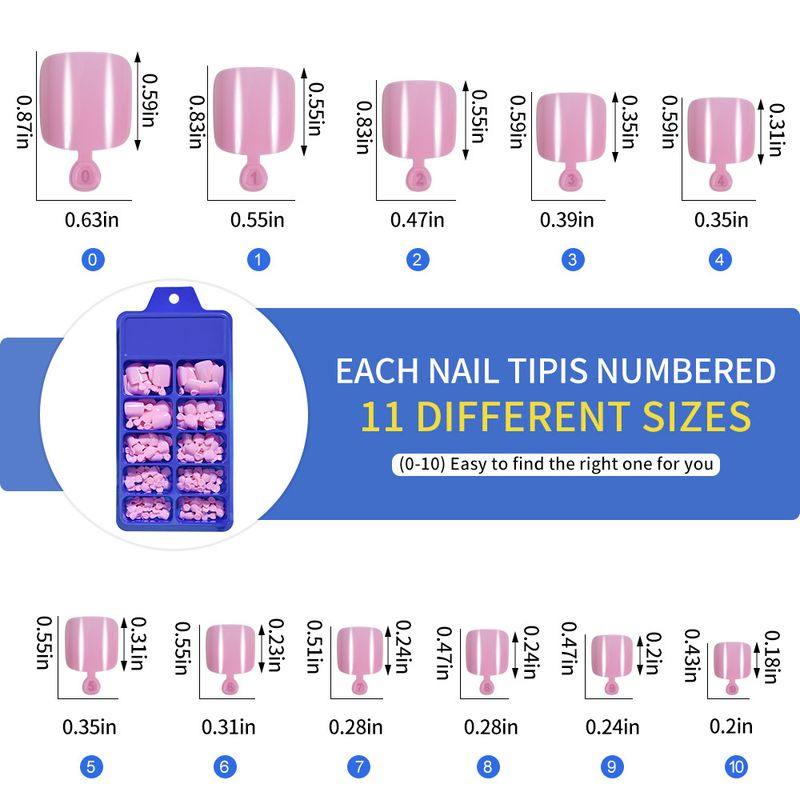 100 stuks effenkleurige teennageltips Eenvoudige geavanceerde dames in doos gemaakte teennagelkunst Nageltips_voghion.com
