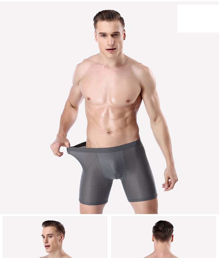 Intimo da uomo Slip sportivi da uomo Boxer estesi traspiranti Fitness Ice Silk_voghion.com