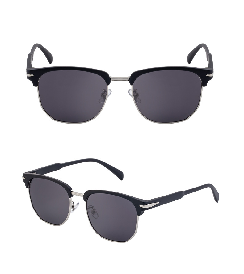 New Retro Square Frame Polarized Sunglasses Men Outdoor High End Sun Protection Sunglasses Men_voghion.com