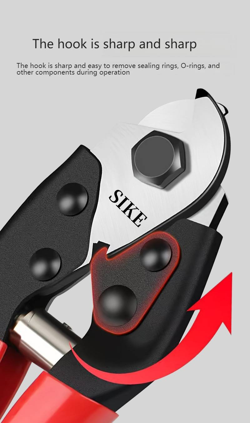 Professioneller 8-Zoll-CRV-Stahldrahtseilschneider – Hochleistungs-Bremskabelschere mit ergonomischem Griff für den industriellen Einsatz_voghion.com