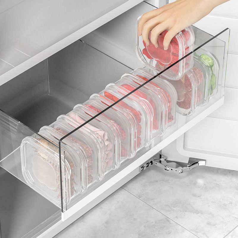 10 pezzi di contenitori per frigorifero - Divisori per congelatore per carne e alimenti, contenitori di plastica per la conservazione, cucina UE_voghion.com