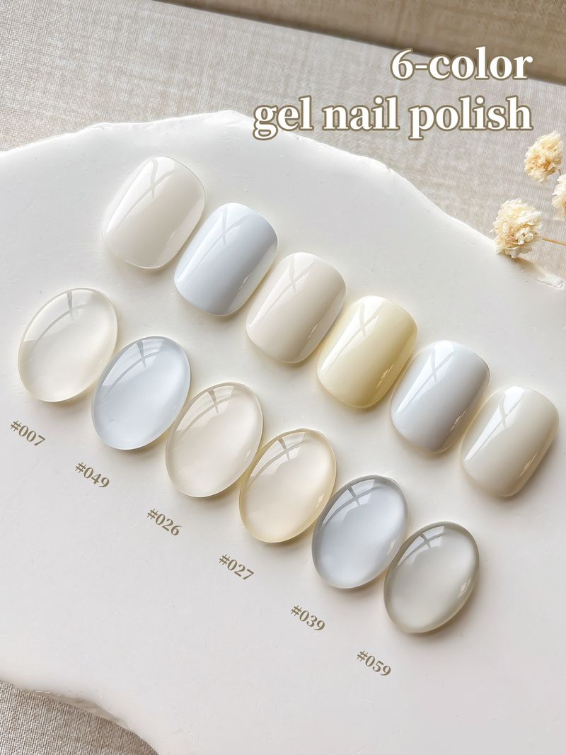Colla per unghie, yogurt, smalto bianco, nuovo latte di soia, riso bianco, abito bianco, salone per unghie, colore popolare_voghion.com