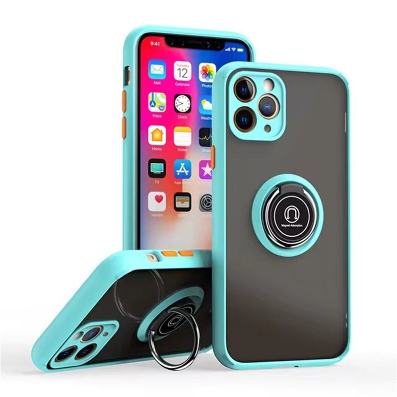 Fundas For IPhone 16 Pro Max Magnetic Ring Stand Holder Phone Case For IPhone 15 14 Plus 13 12 11 Pro Max XS XR 360 Rotate Cover_voghion.com