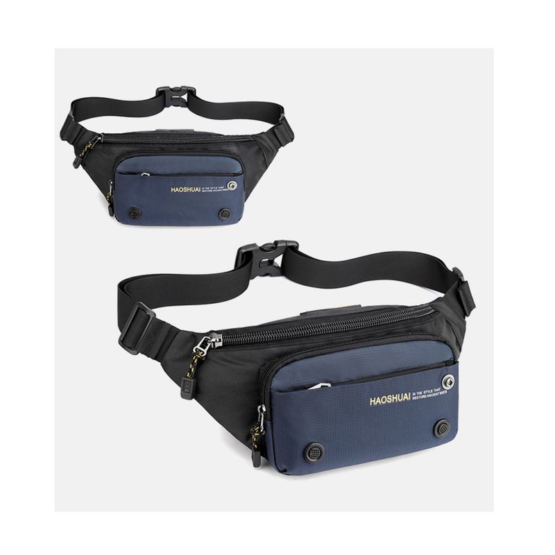 Neue multifunktionale Outdoor-Taille Casual Herren Brust Mode Trend Crossbody Reise kleine Tasche_voghion.com