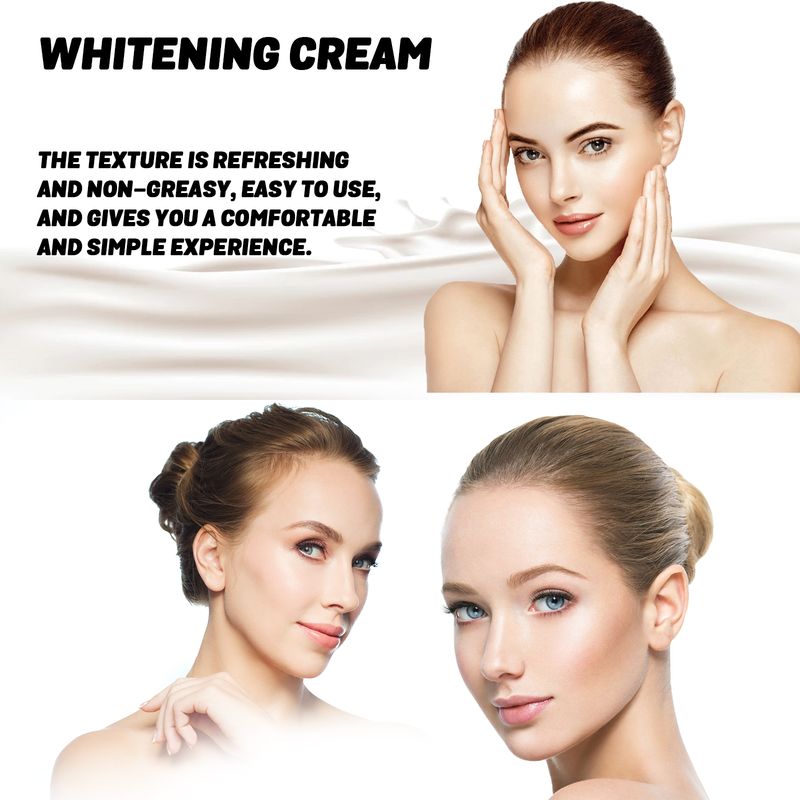 OUHOE Whitening Cream, Refreshing Moisturizing And Brightening Skin Tone Natural Radiance Tender Skin Moisturizing Beauty Cream_voghion.com