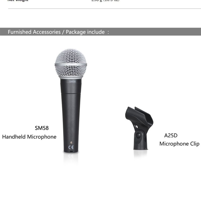 Legendary Vocal sm 58 SM 58LC Wired Dynamic Cardioid Microphone Sound Quality_voghion.com