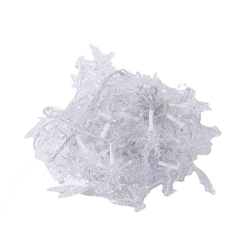 Decorazione per albero di Natale a LED con fiocco di neve e alce, atmosfera colorata per la stanza_voghion.com