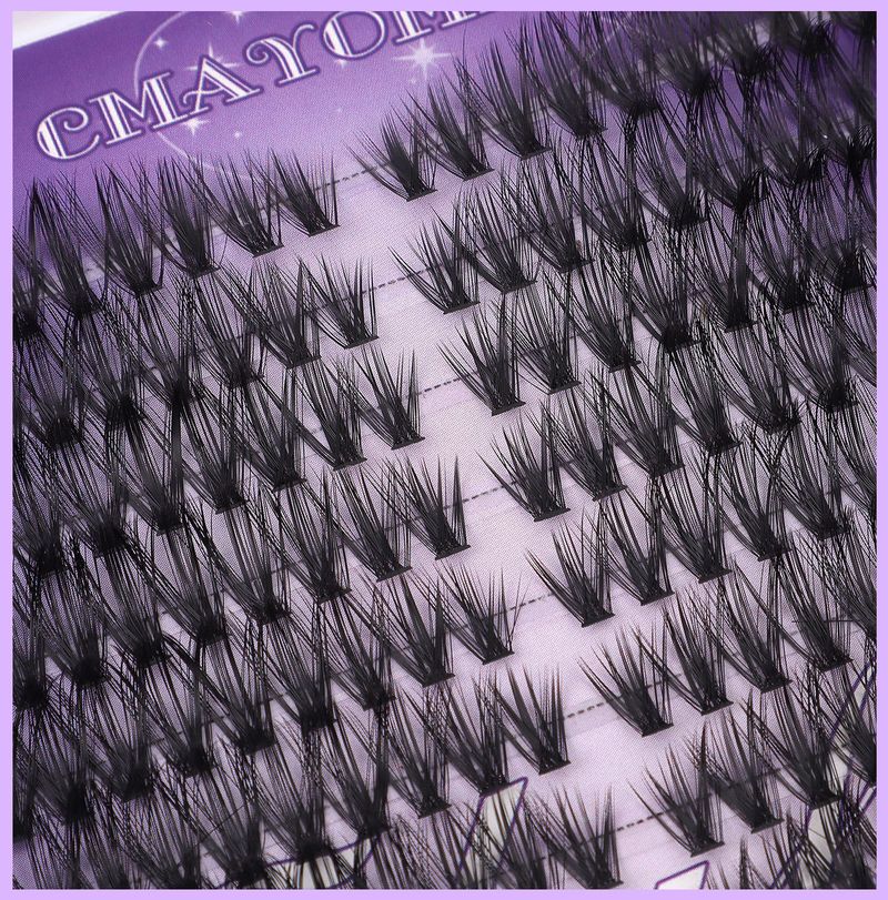 False Eyelashes Large Capacity Single Cluster Segmented Eyelash Glue Tweezers Set D Curled Natural Thick Eyelashes_voghion.com