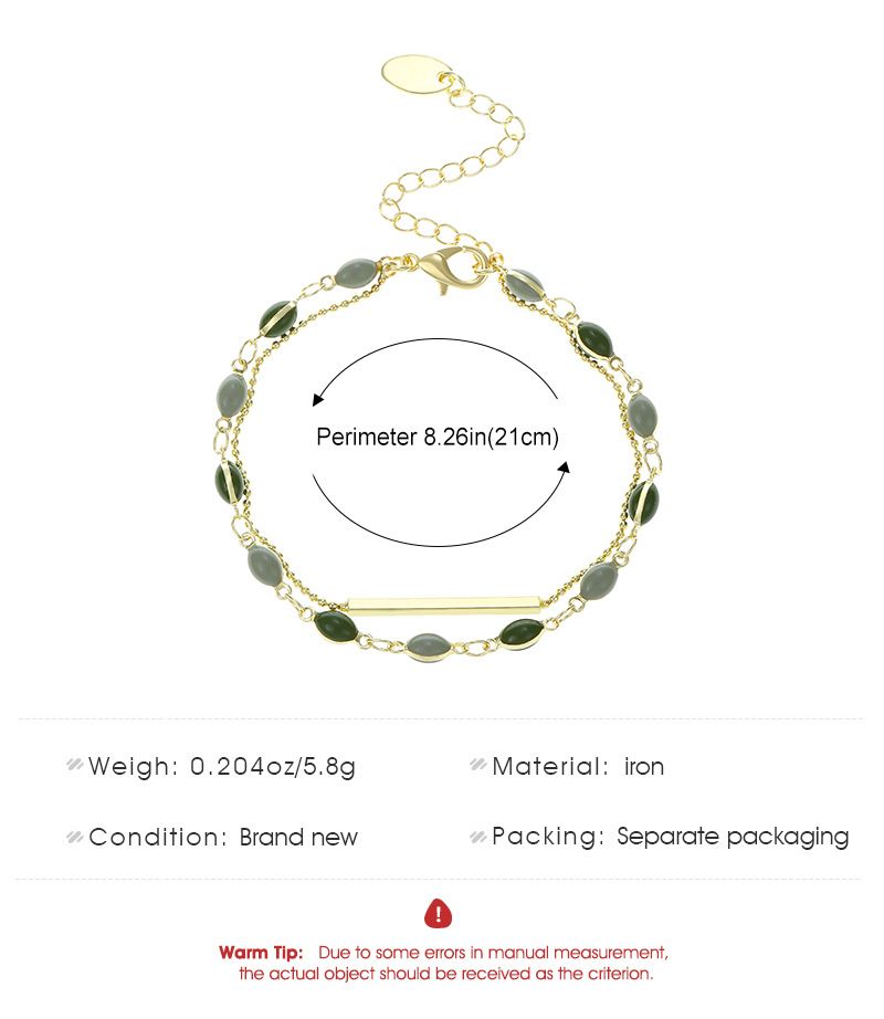 French Double Layer Women's Instagram Folding New Chinese Ancient Style Bracelet_voghion.com