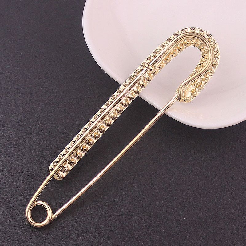 Rhinestone Pearl Simple 7.5cm Large Brooch Cardigan Scarf Decoration Women's Suit Accessory_voghion.com