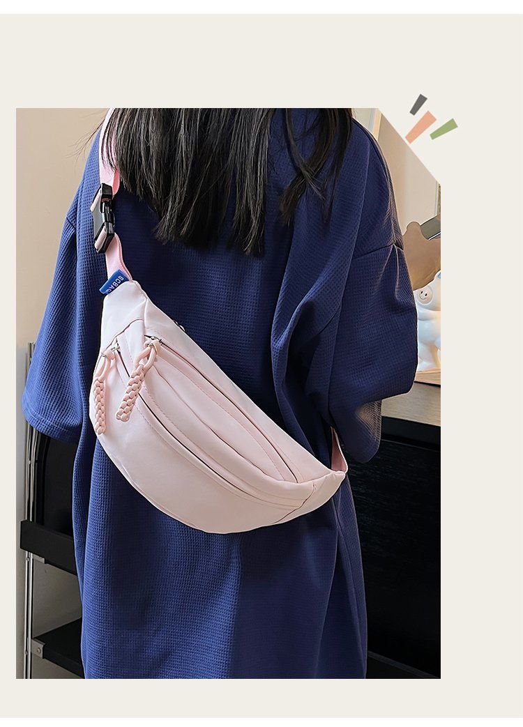 Brusttasche für Damen, Sommer, neue lässige, einfache Umhängetasche, Sporttasche für Paare, allgleiches, Hüfttasche im Hong Kong-Stil für Männer_voghion.com