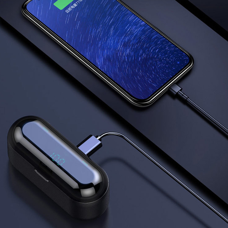 F9TWS Mini 5.0 Touch True vezeték nélküli Bluetooth fejhallgató digitális kijelző, két fülben vízálló sport_voghion.com
