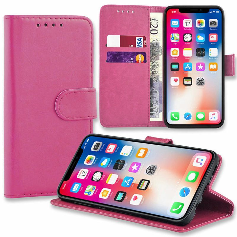 Hülle für iPhone 15 14 Pro Max 11 13 12 Mini 7 8Plus XR Leder Flip Brieftasche Hülle_voghion.com