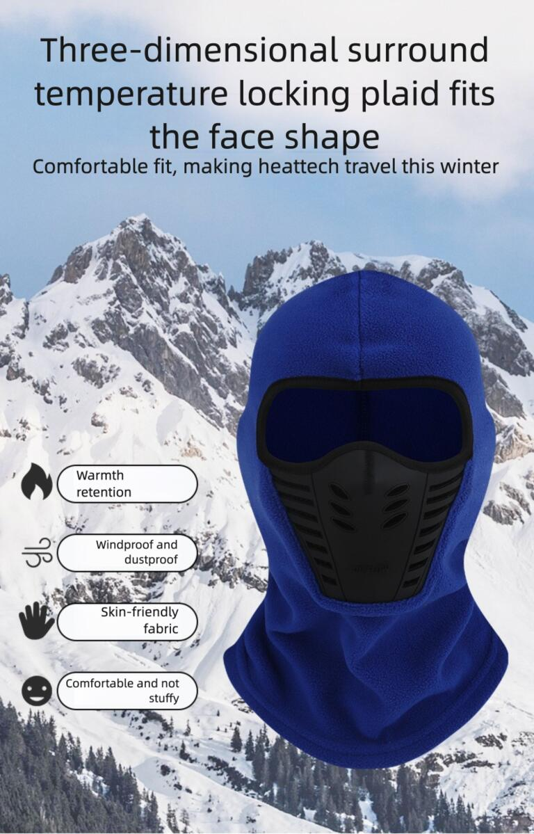 Maschera invernale calda foderata in pile per uomo, fodera per casco da moto elettrica, cappello da sci integrale antifreddo_voghion.com