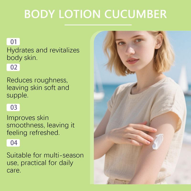 OCEAURA Cucumber Smooth, Delicate Elastic Skin Nourishing Hydrating Refreshing And Comfortable Body Lotion_voghion.com
