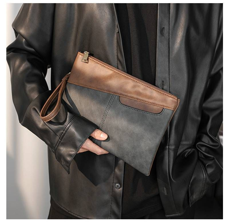 2024 neue Retro-minimalistische Herren-Jugend-Clutch-Tasche Herrentasche Umschlagtasche Trend kleine Tasche_voghion.com