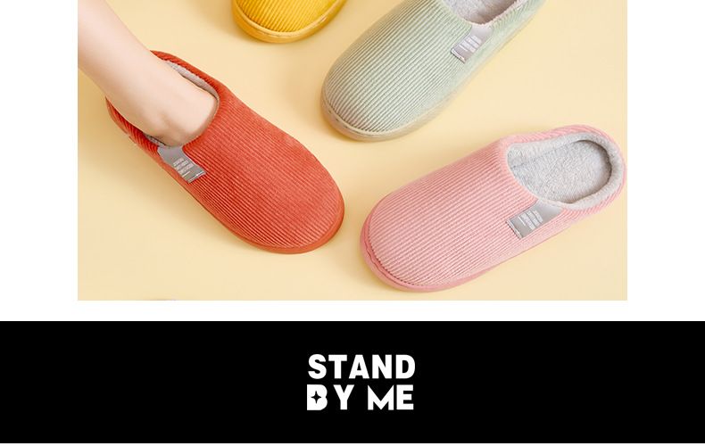 Home winter non-slip soft bottom new warm package heel moon slippers_voghion.com