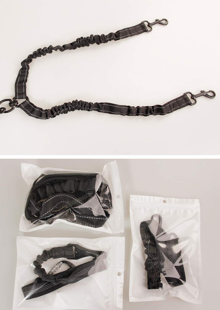 Pet Products Pet Traction Rope Double End Elastic Nylon Traction Rope Explosion Proof Traction Belt Multifunctional Pet Traction Rope_voghion.com