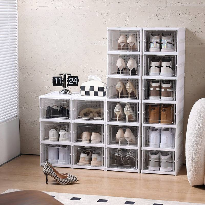 Family Organizer składany schowek na buty składany organizer na buty bez montażu pyłoszczelny i oszczędzający miejsce_voghion.com
