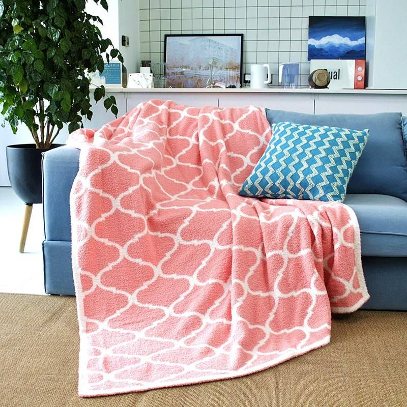 Extra dicke Winterdecke, doppelseitig, Fleece, stricken, weich, warm, für Sofa, Nickerchen, Geschenke_voghion.com